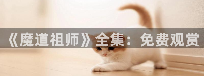 age动漫网官网入口：《魔道祖师》全集：免费观赏