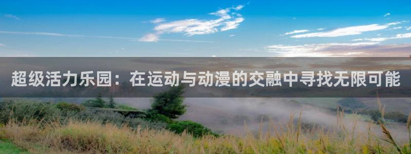 age动漫官网在线入口：超级活力乐园：在运动与动漫的交融中寻找无限可能