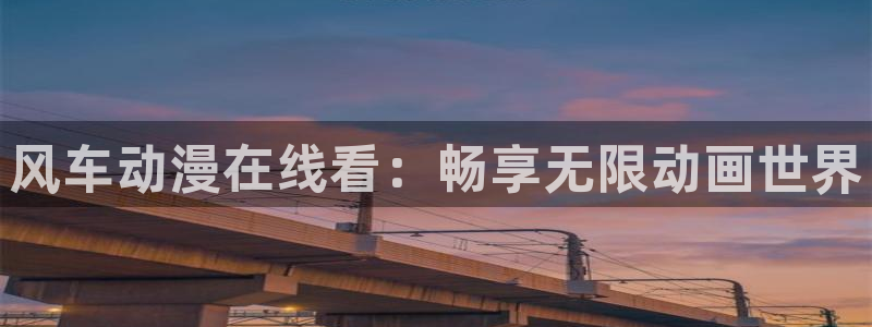 age动漫网上看：风车动漫在线看：畅享无限动画世界